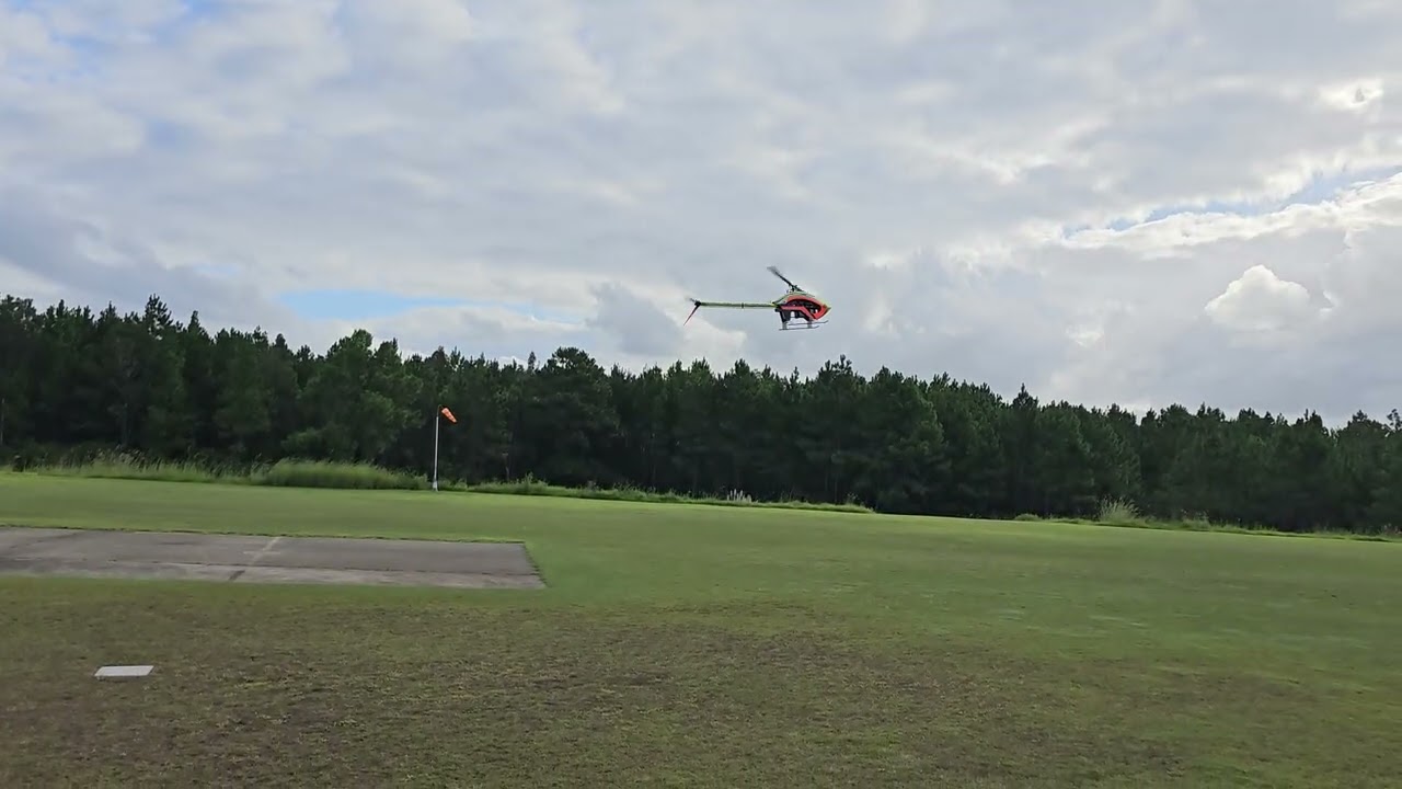 Goblin Raw 580 (8s, Rotorflight) - shakedown flight after build /setup.