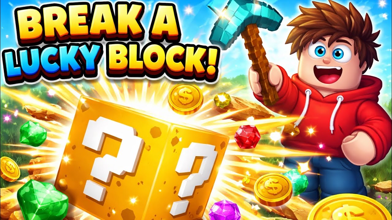 I have 10000000$ to break lucky block 😨 | i played ⛏️ break a lucky block