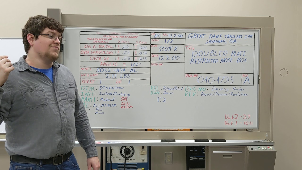Blueprint Reading Unit 2 ( Title Block)