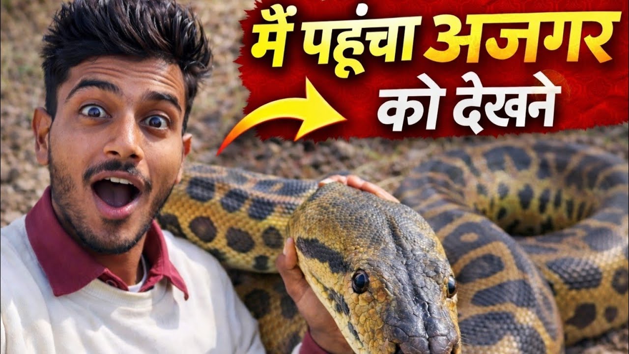 इतना बड़ा अजगर 🤯😯 || पहली बार इतना बड़ा सांप देखा 😲 || Amazing Snake Vlog #cobra  #sneke