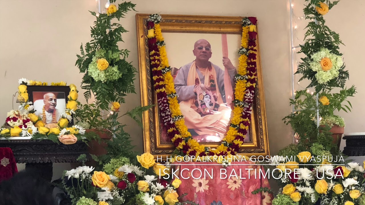H.H.Gopal krishna Goswami Vyaspuja 2018 by LalGovindDas | ISKCON Baltimore USA