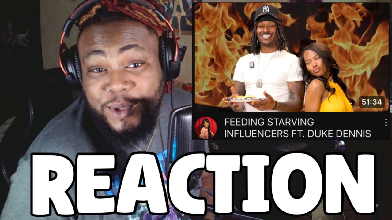 OMG THIS WAS SO CUTE! Quen Blackwell FEEDING STARVING INFLUENCERS FT. DUKE DENNIS | REACTION