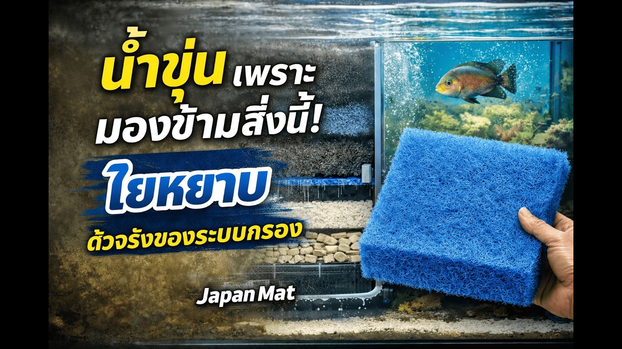 ใยหยาบ (Japan Mat) ฮีโร่ตัวจริงที่คนเลี้ยงปลาชอบมองข้าม!