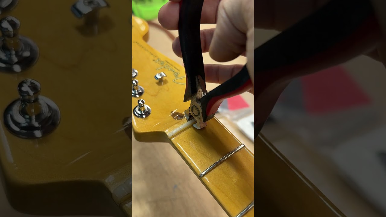 How to easily remove guitar nut