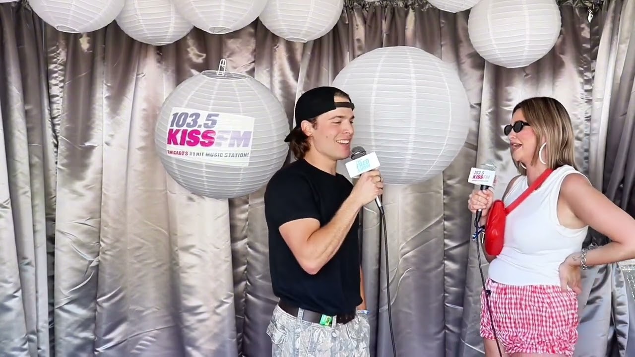Max McNown Backstage at Lollapalooza
