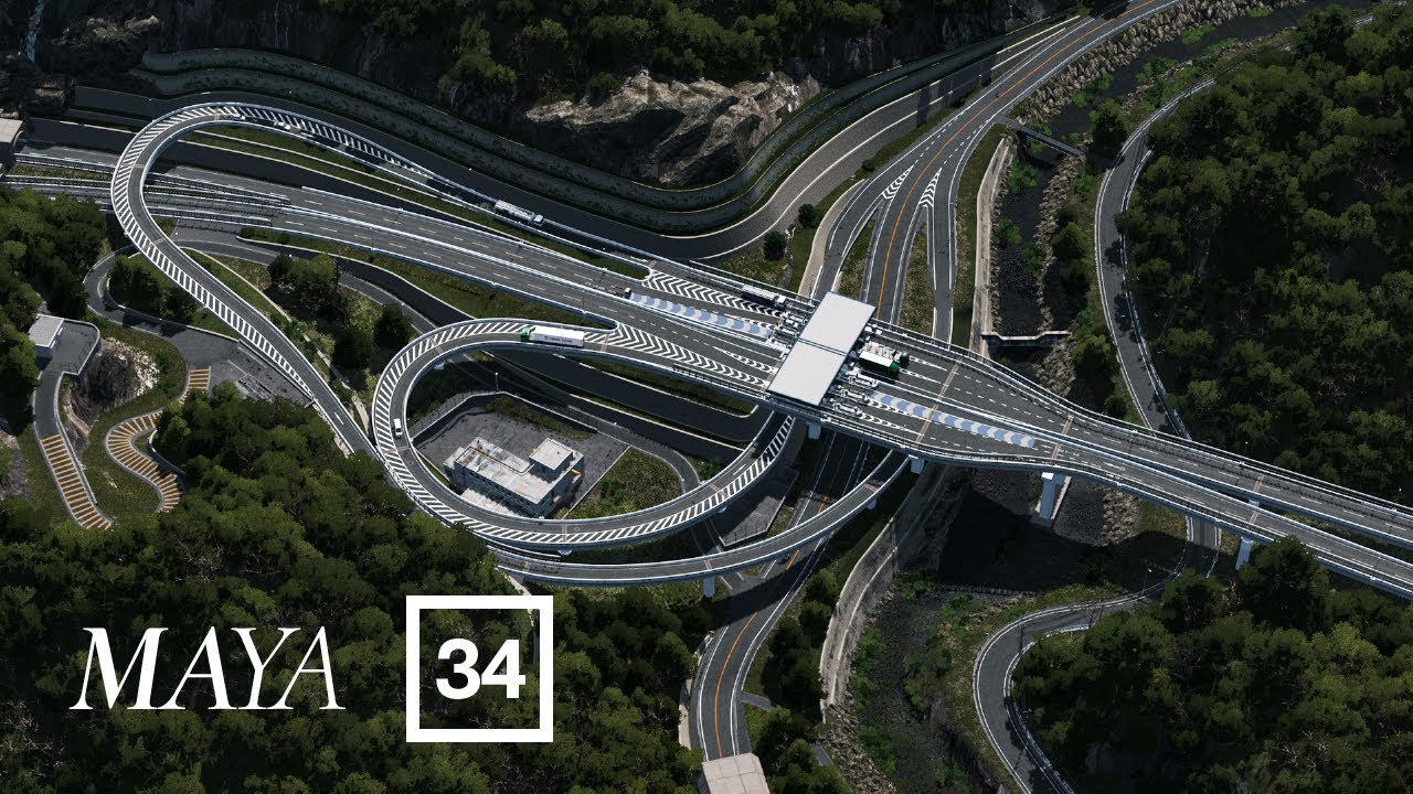 Mountain Expressway Interchange - Cities Skylines: Maya [EP 34]