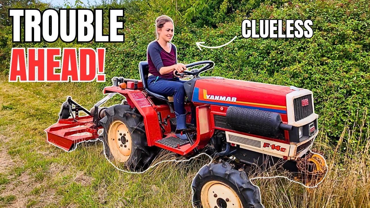 We tried using our first ever tractor… but RAN INTO TROUBLE!