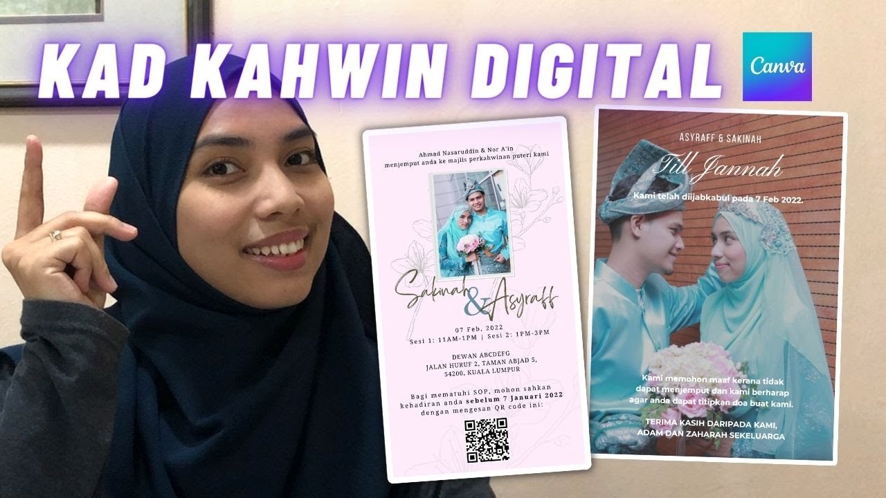 SENANG & FREE! DIY Kad Kahwin Sendiri Saja!