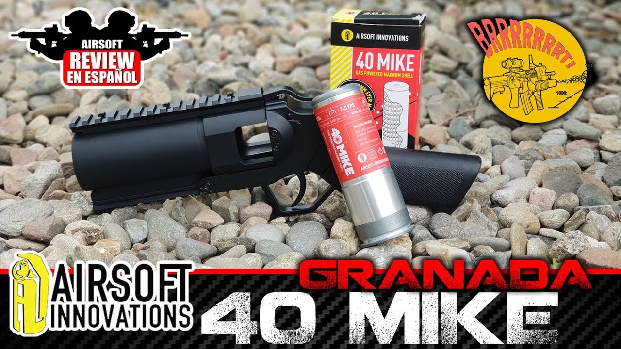Granada 40MIKE - This Airsoft Launcher shoots 400 BBs per second | Airsoft Review en Español