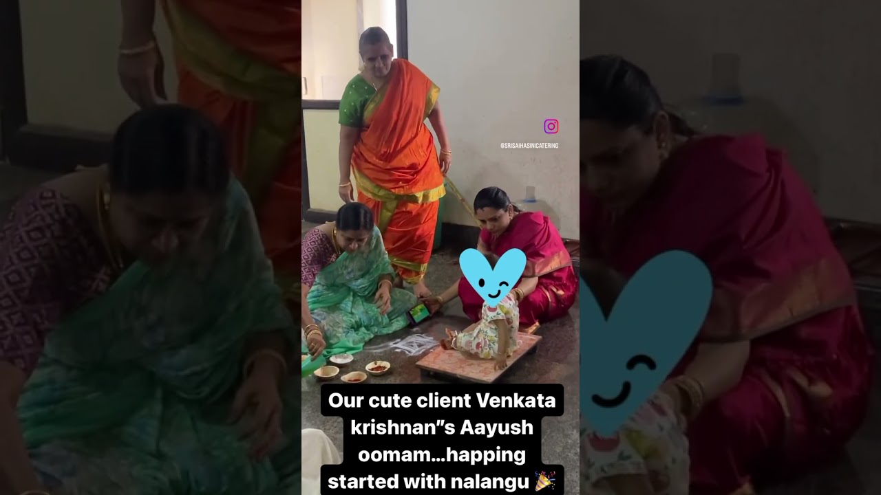 Srisaihasini Catering&rsquo;s cute little client&rsquo;s Aaiyshoomam #brahminmarriage #iyengar #brahminstyle
