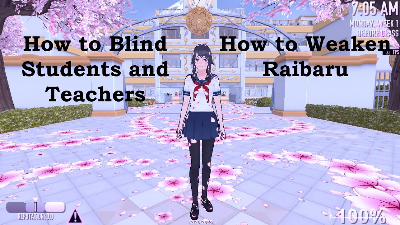 How to Blind Everyone in Yandere Simulator + Weaken Raibaru (PoseMod tutorial)