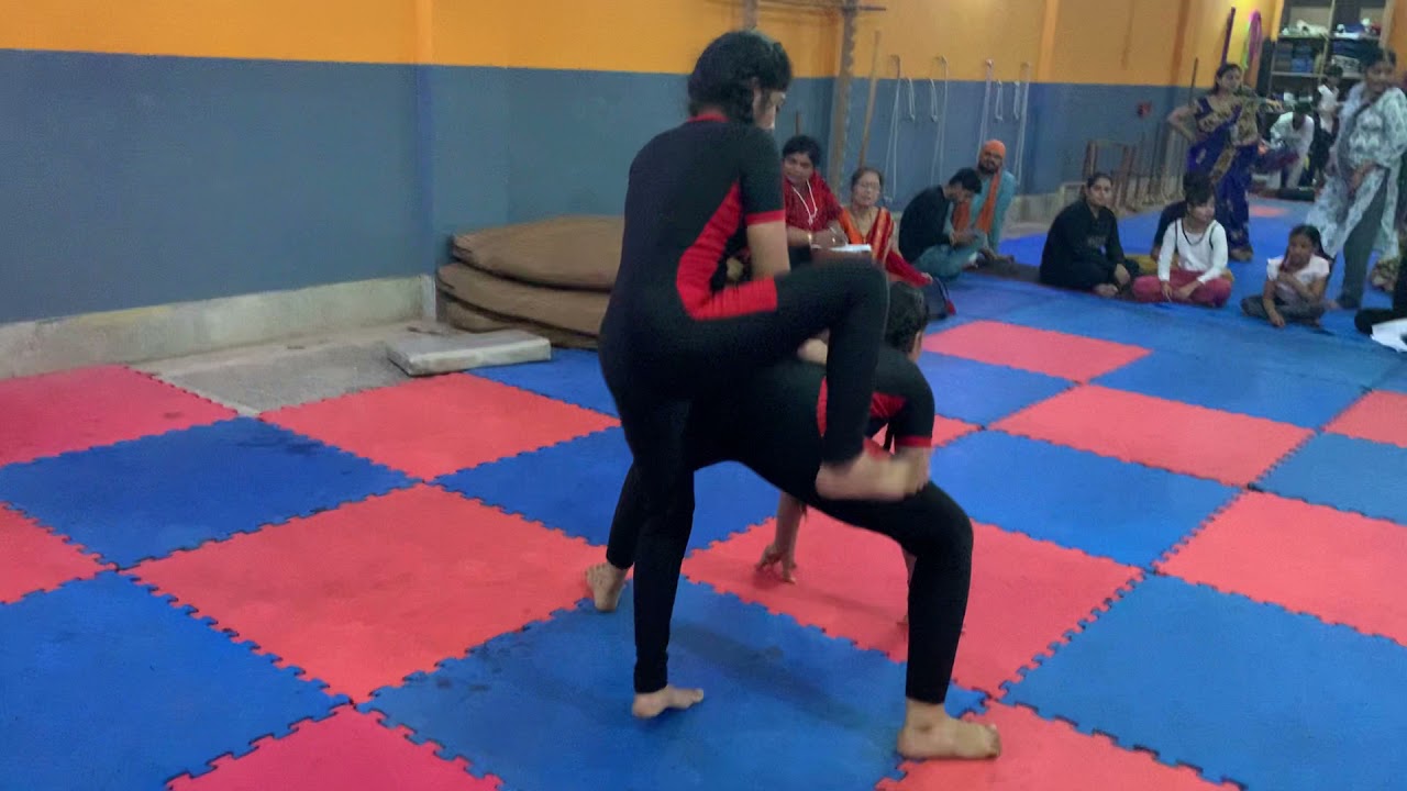 Artistic yoga pair junior girls Neha yadav & Karishma jonwar