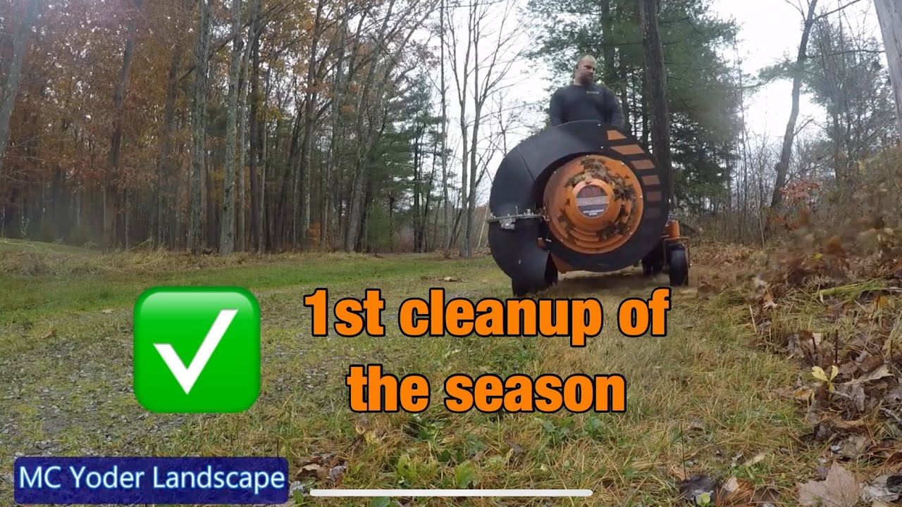 Fall Cleanup and New Blower Reveal | Scag Windstorm in action!