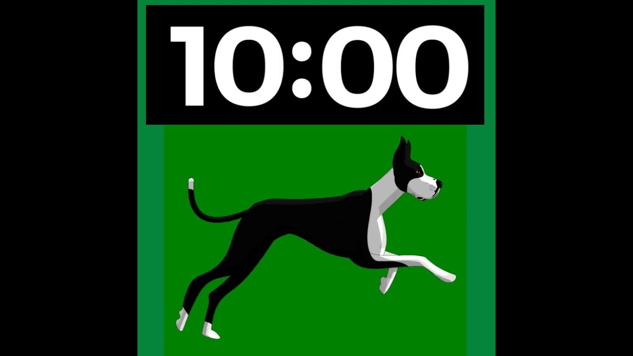 10 Minute Countdown Timer with Music | Animal Edition | Dog