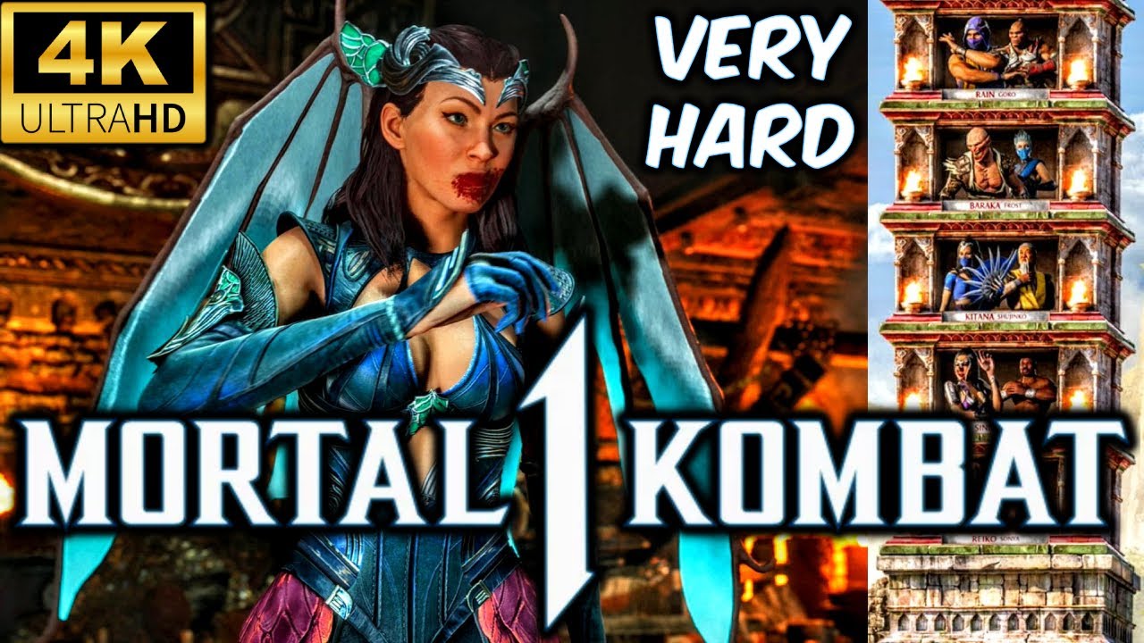 MK1 *NITARA* VERY HARD KLASSIC TOWER GAMEPLAY!! (STRYKER AS KAMEO) 4K 60 FPS NO MATCHES LOST!!