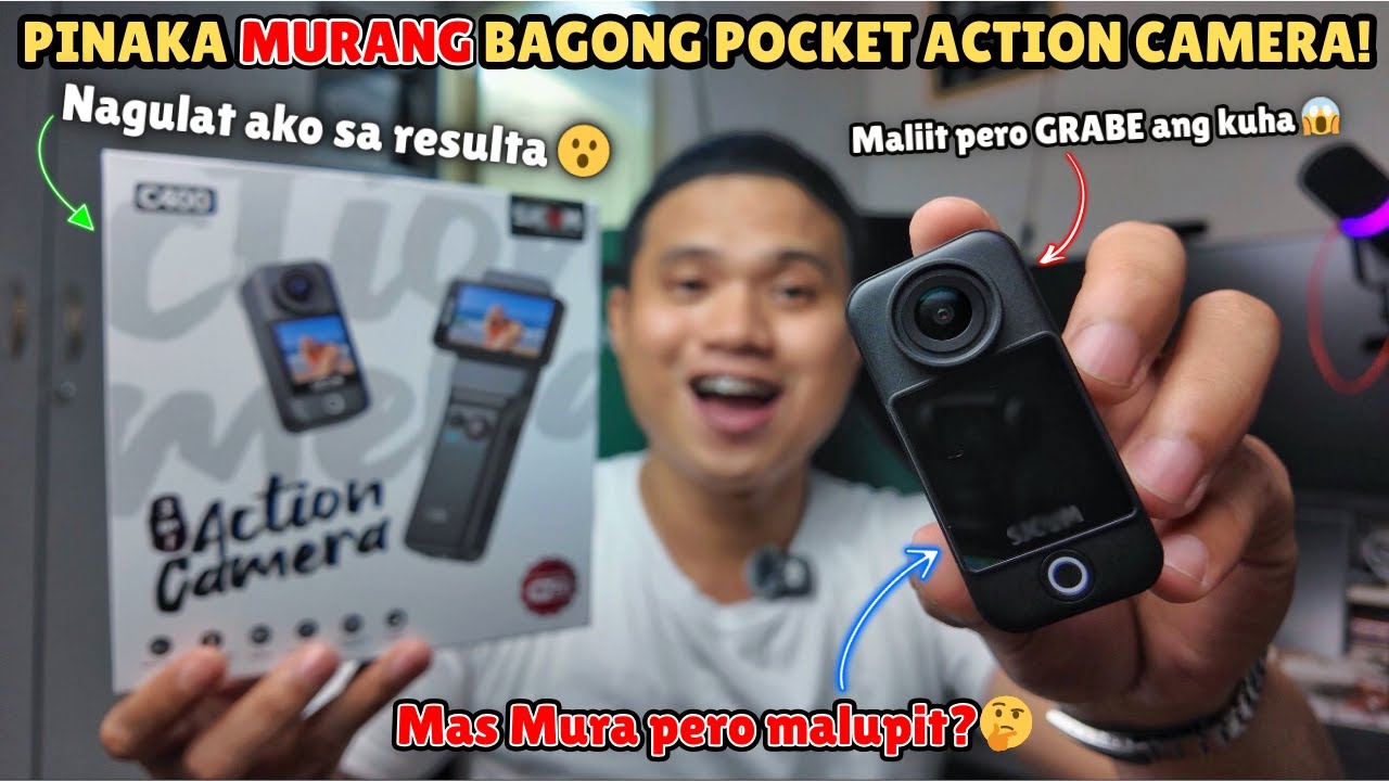 NEW POCKET CAMERA! Best Value 3-in-1 Handheld Action Camera! Maliit pero GRABE ang kuha?