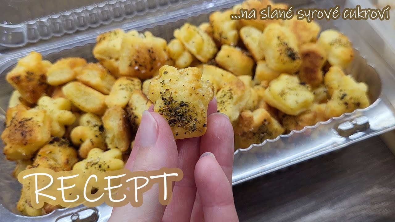 RECEPT na slané sýrové ,,cukroví