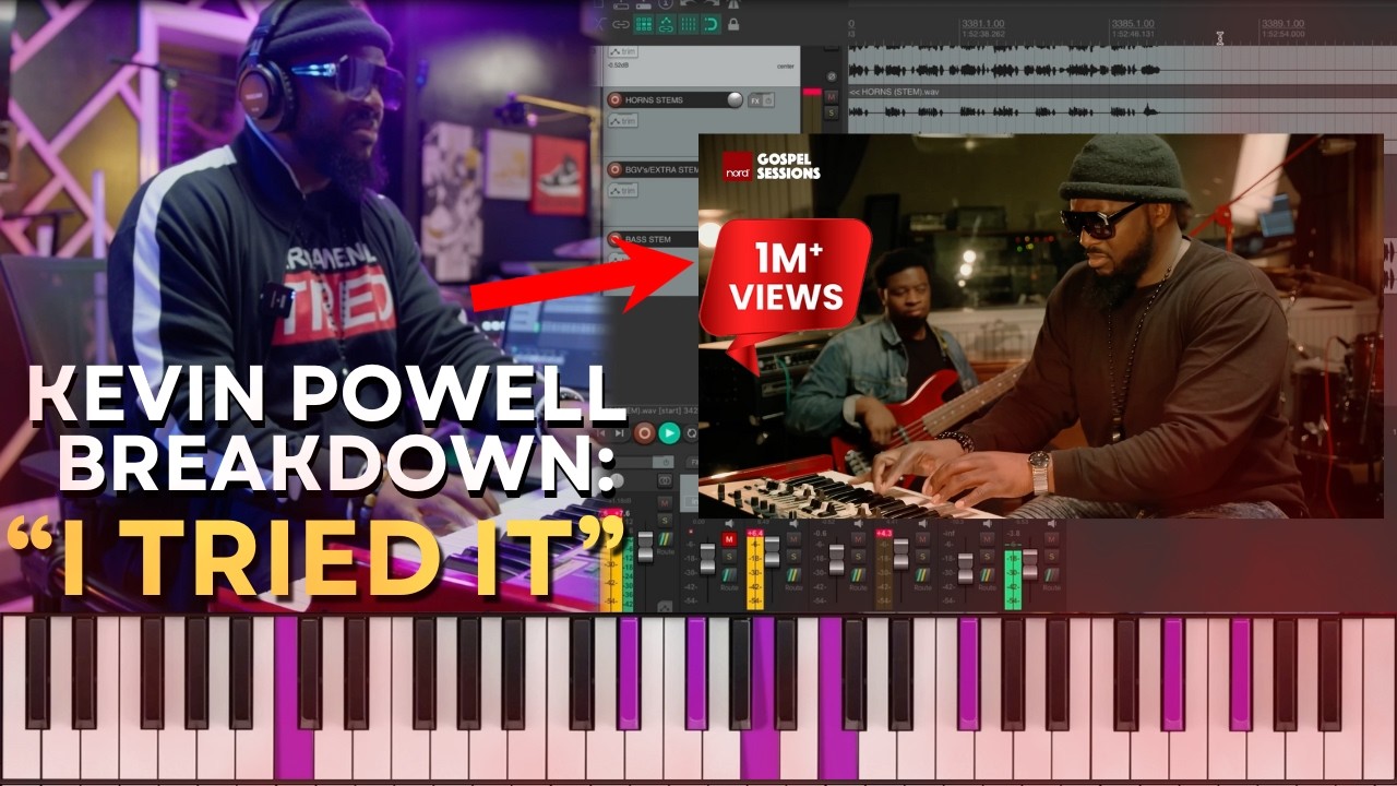 Kevin Powell gives FULL Breakdown/Tutorial of His MOST VIRAL Clip! |I Tried It Nord Gospel Sessions|