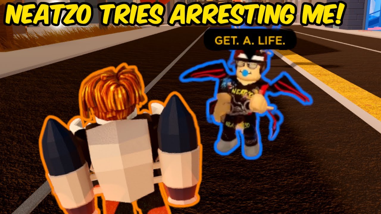 @Neatzo TRIES ARRESTING ME in Roblox Jailbreak!
