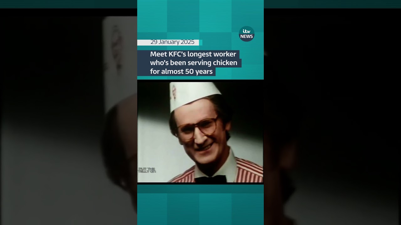 Meet KFC's longest employee who's been serving chicken for almost 50 years.
