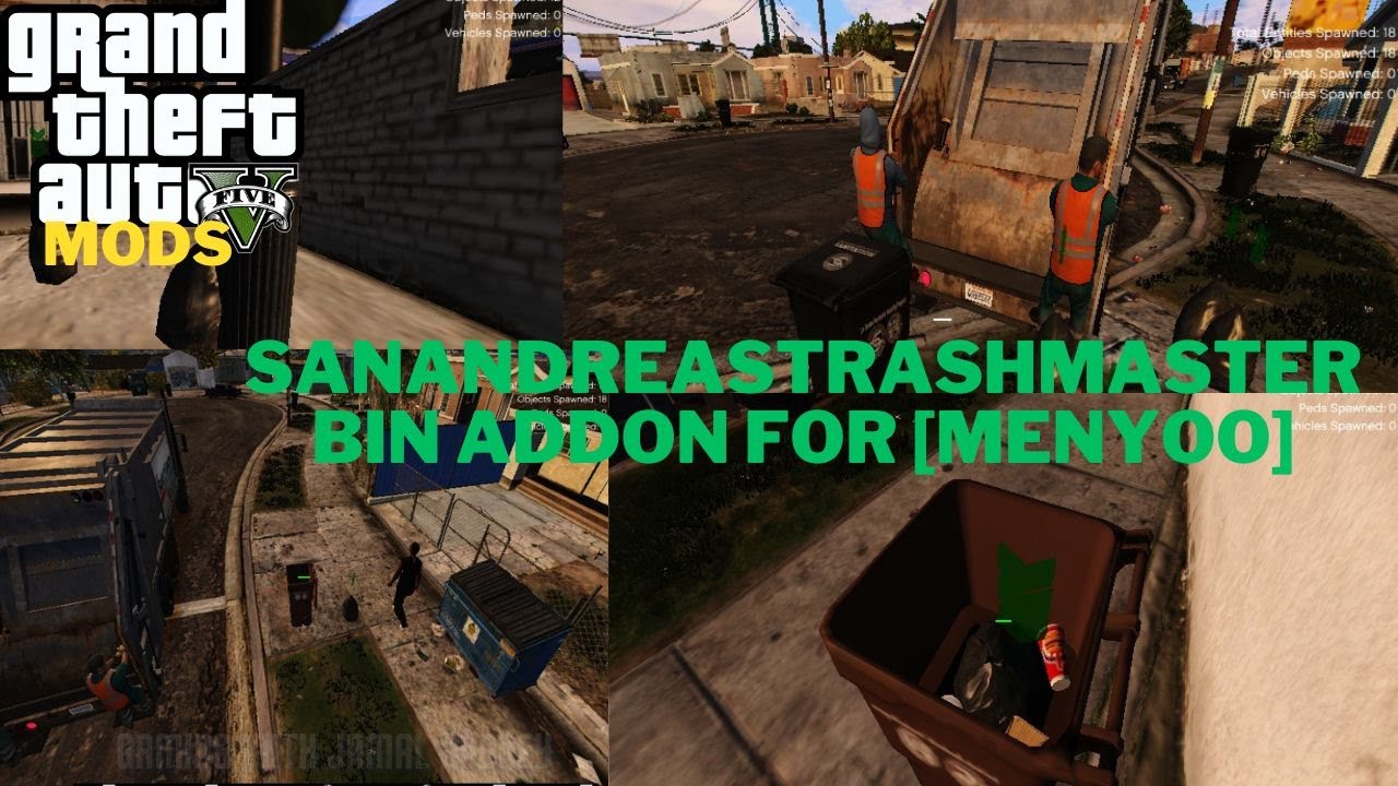 How to install San Andreas TrashMaster Bin [Menyoo] 1.0 for GTA5 IN 2024