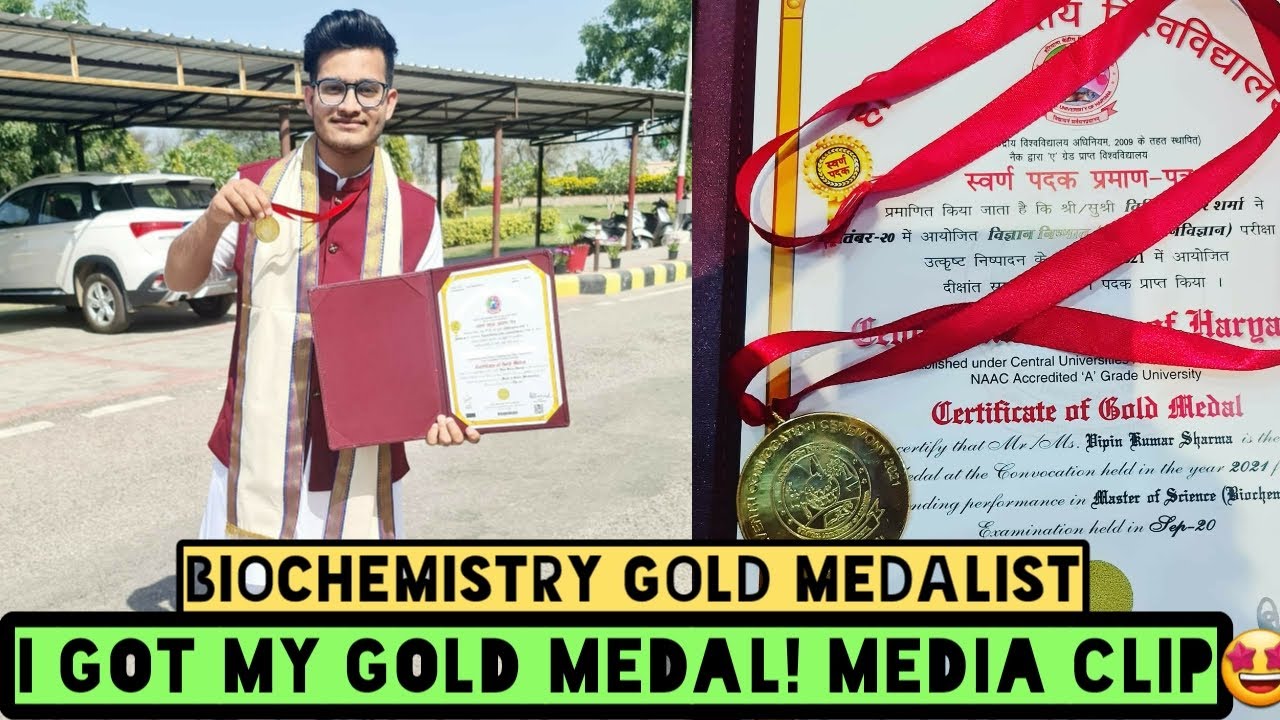 I Finally Received my Gold Medal in Biochemistry ft Vipin Sharma । Short Media Clip Shared 🥰🤩