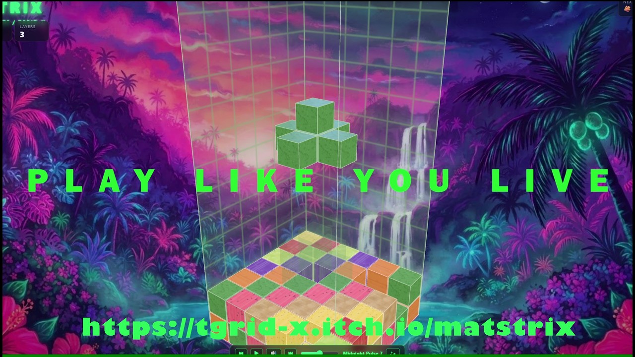 MATSTRIX &mdash; 3D.   Tetris is for kids. MATSTRIX is for adults.    