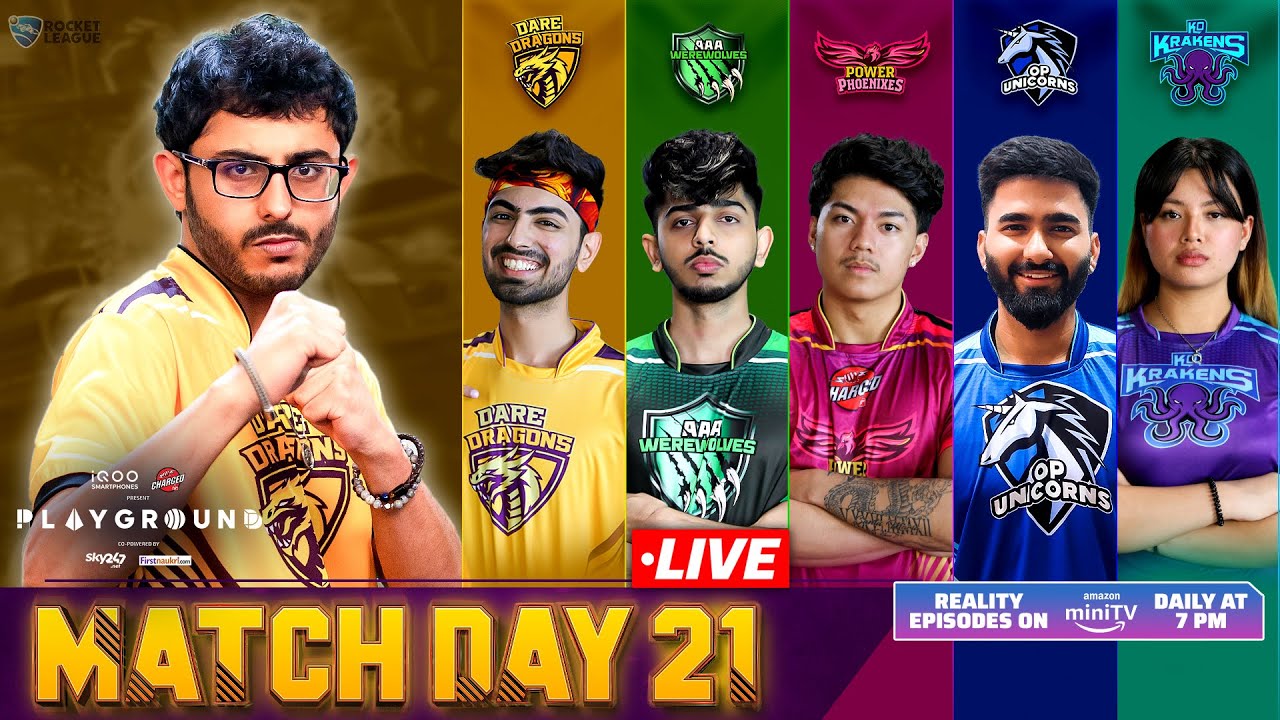 PLAYGROUND 2 MATCH DAY 21 LIVE | Ft Harsh Beniwal, Ashish, CarryMinati, Triggered Insaan & ScoutOP