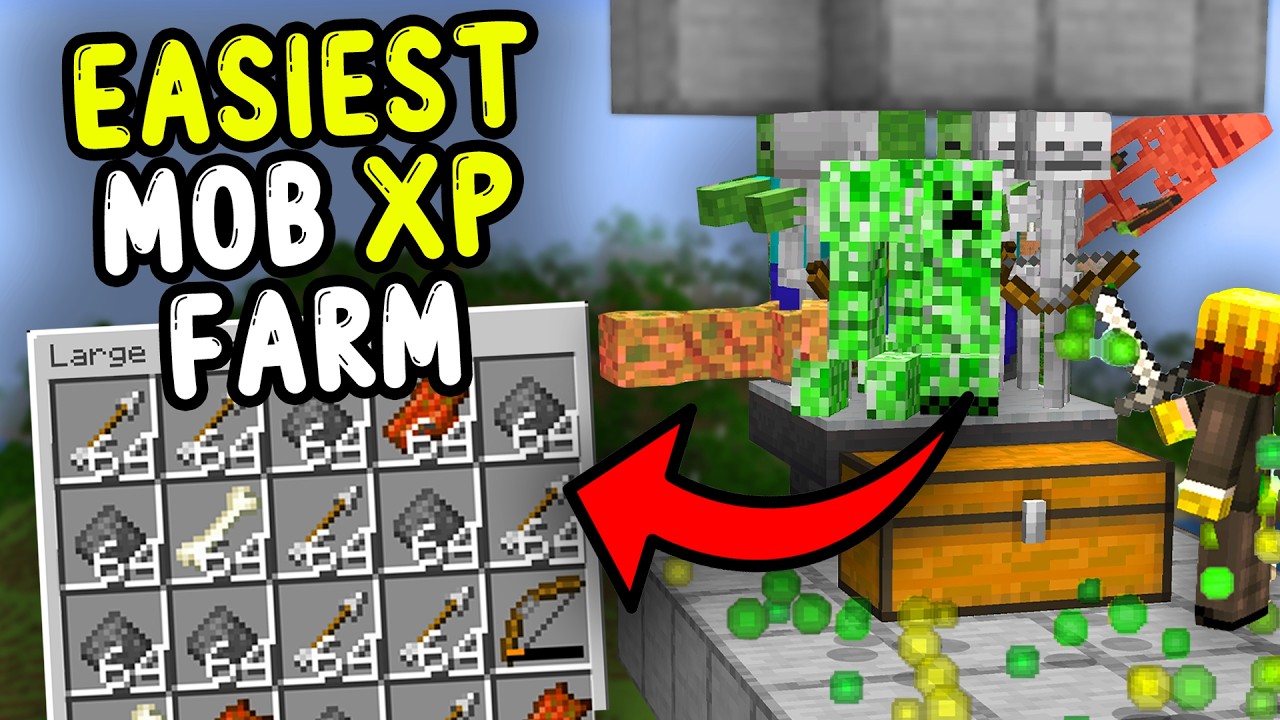 EASIEST MOB XP Farm Minecraft Java & Bedrock 26.1/1.21+!