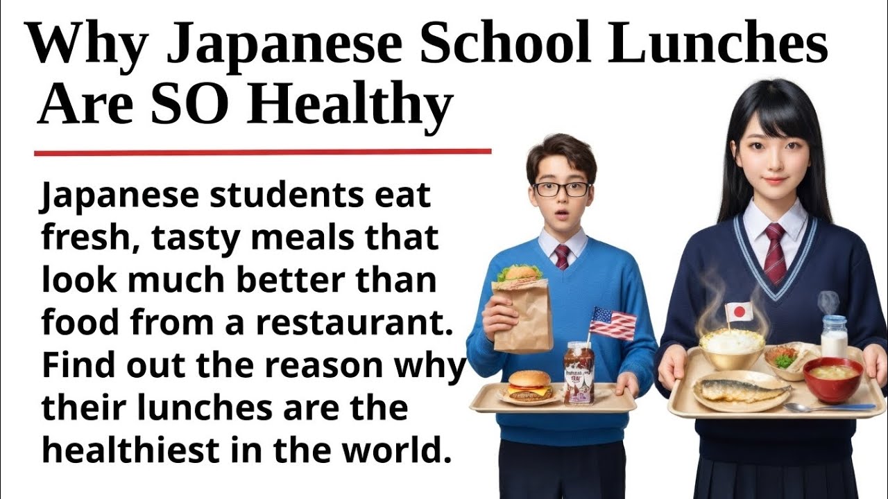 Why Japanese School Lunches SO Healthy 🍱🍎 || Learn English Through Story ||TaleTrove English stories