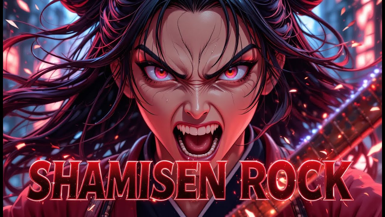 【作業用BGM】ROCK SHAMISEN – Samurai Spirit in Neon Sound【和風ロック】