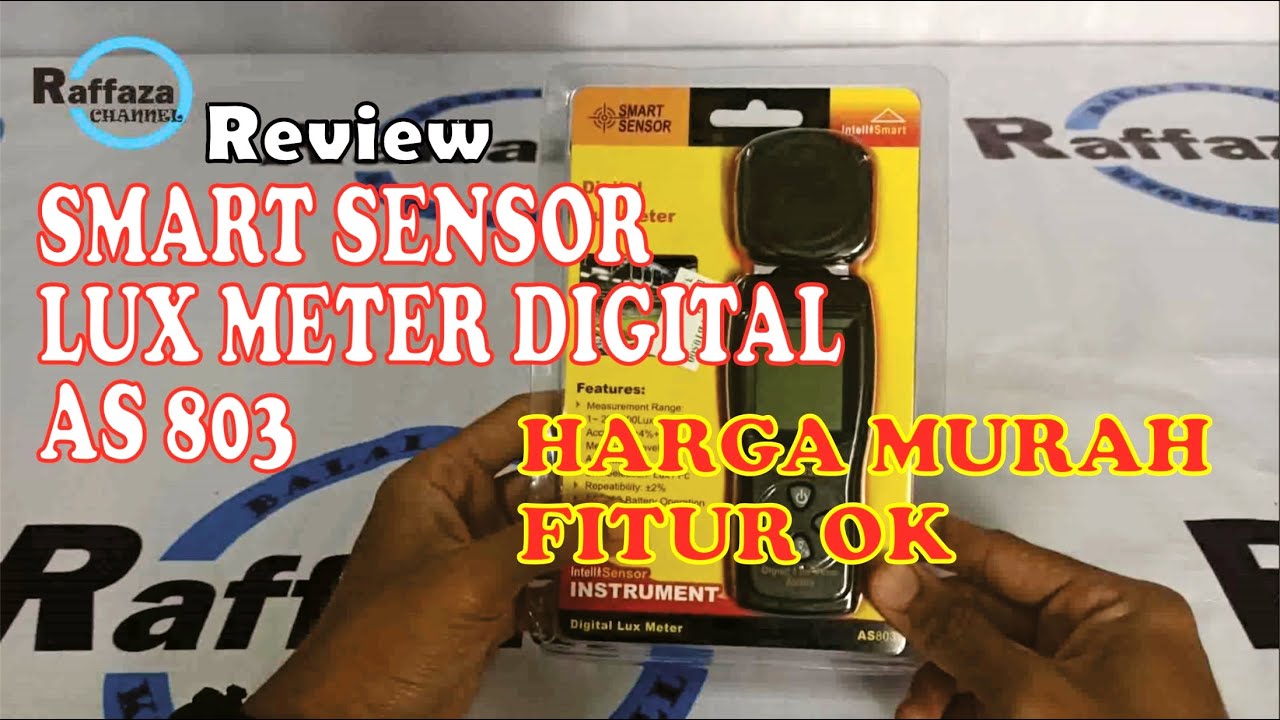 REVIEW SMART SENSOR LUX METER DIGITAL AS803