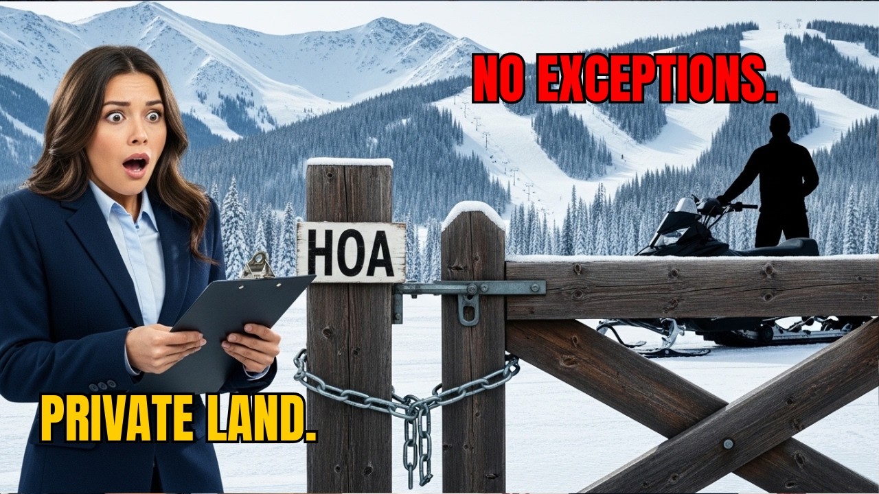 HOA Banned My Snowmobile Trail — They Panicked When I Shut Down Their Ski Resort