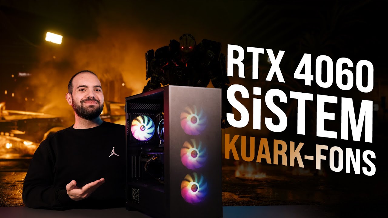 KUVVETLİ İŞLEMCİ, GÜNCEL EKRAN KARTI, F/P SİSTEM | KUARK-FONS | GIGABYTE RTX 4060 - AMD RYZEN 7 5700