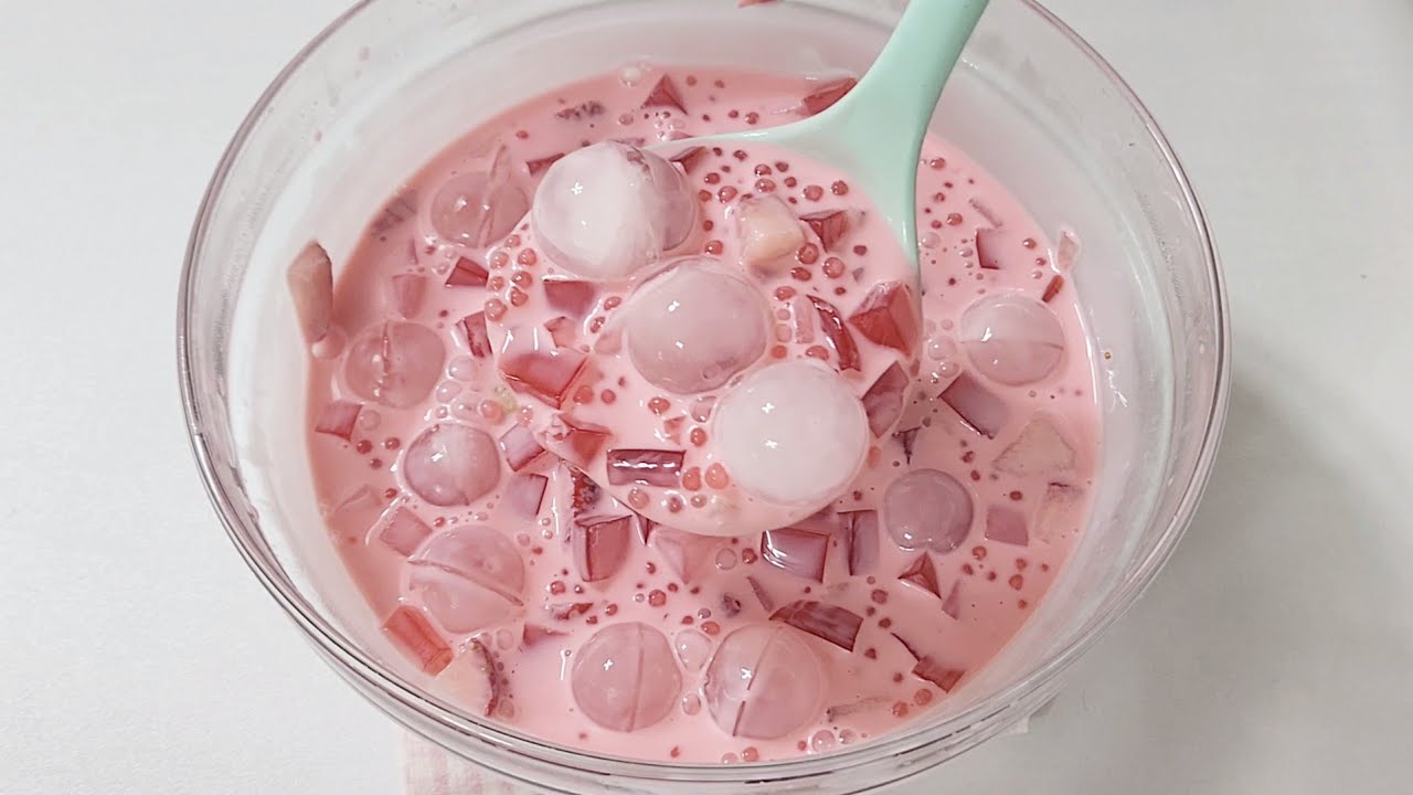딸기사고 만들기 Strawberry sago 🍓 ASMR