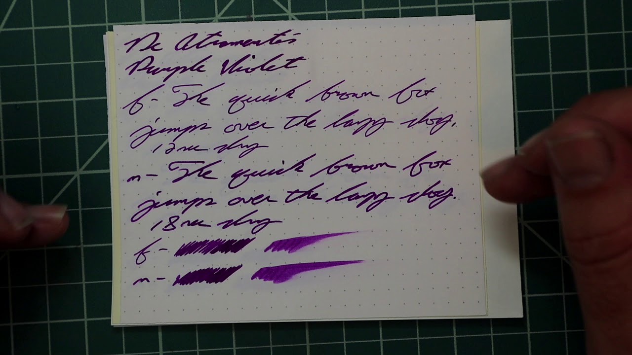 De Atramentis Purple Violet Fountain Pen Ink #fountainpenink #fountainpens