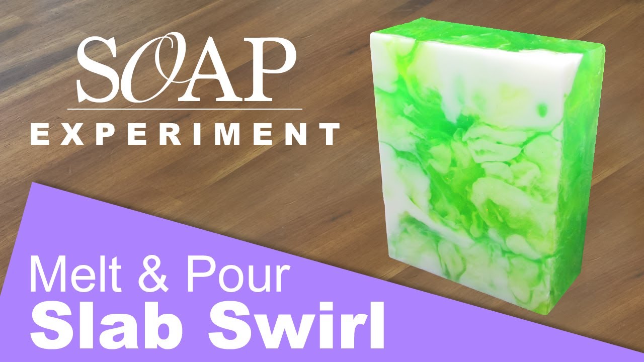 Melt and Pour Slab Swirl Test, Lime Basil & Mandarin Fragrance