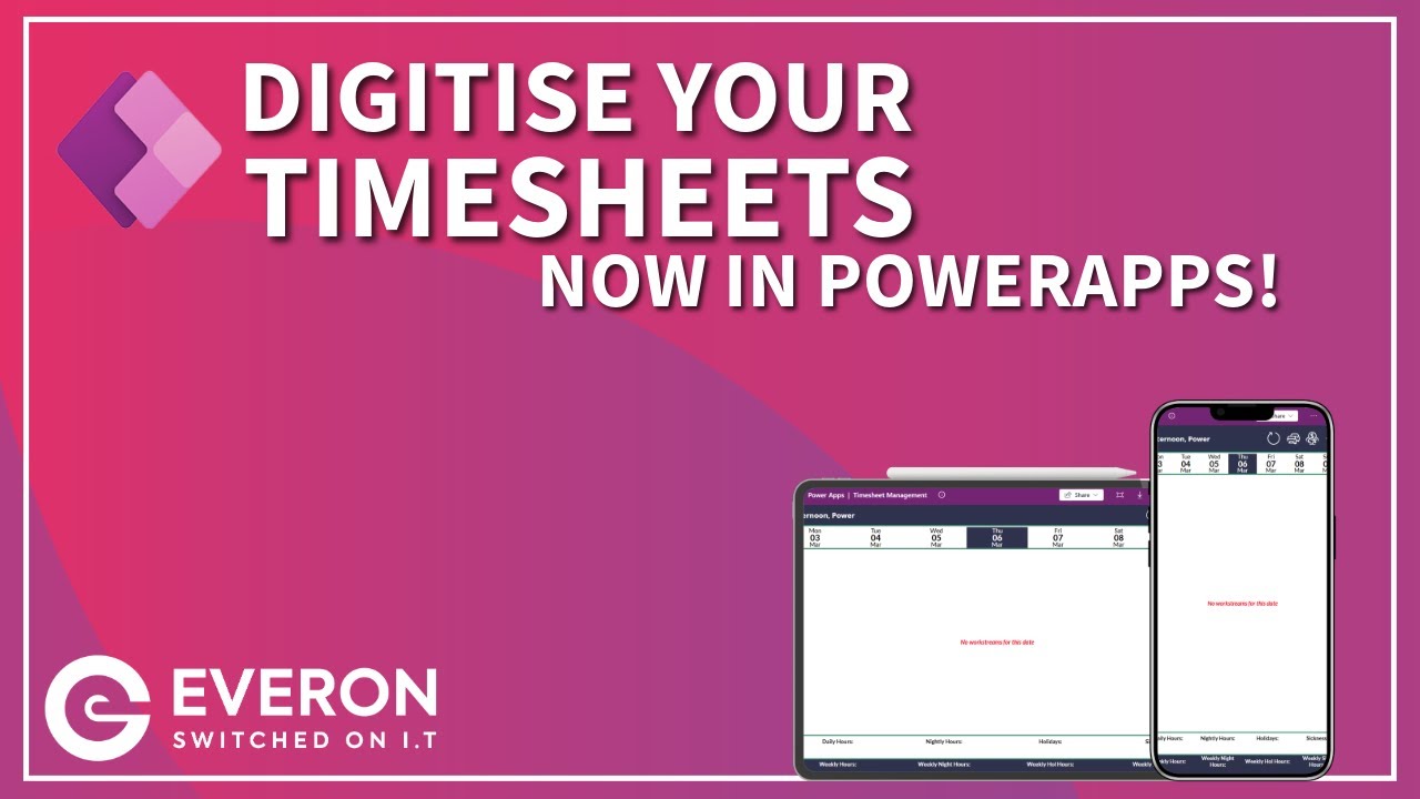How to: Timesheet Management in PowerApps | Automated Timesheets!