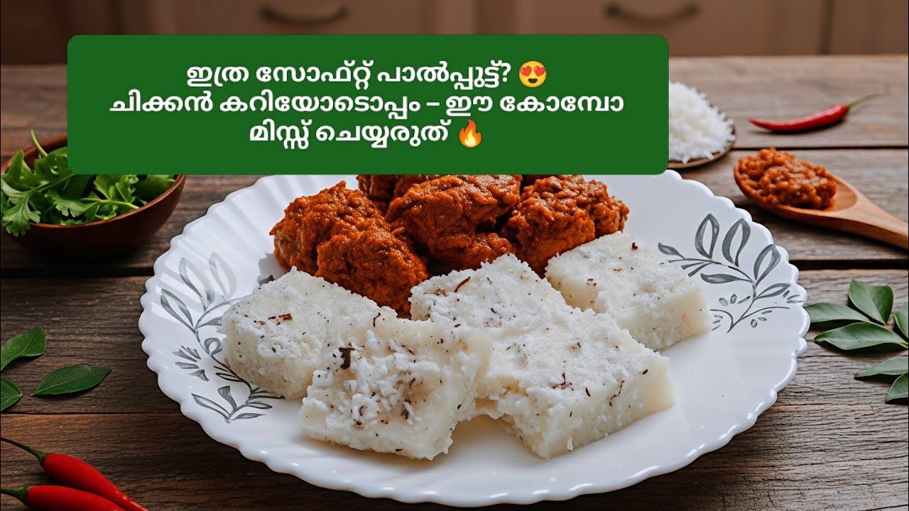 പാൽപ്പുട്ട് / പാപ്പുട്ട് –🔥 മിക്സും സ്റ്റീമും മാത്രം! 😲 Ultimate Comfort Food