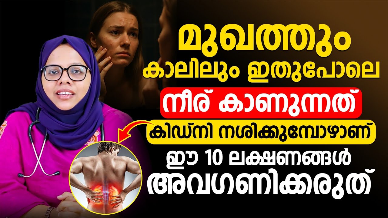 ഈ 10 ലക്ഷണങ്ങൾ അവഗണിക്കല്ലേ | കിഡ്‌നി നശിക്കുനത്തിന്റെ ലക്ഷണമാണ് | kidney failure symptoms