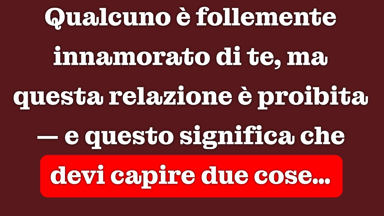 Qualcuno è pazzo di te, ma questa relazione è proibita… e questo significa due cose | Carl Jung
