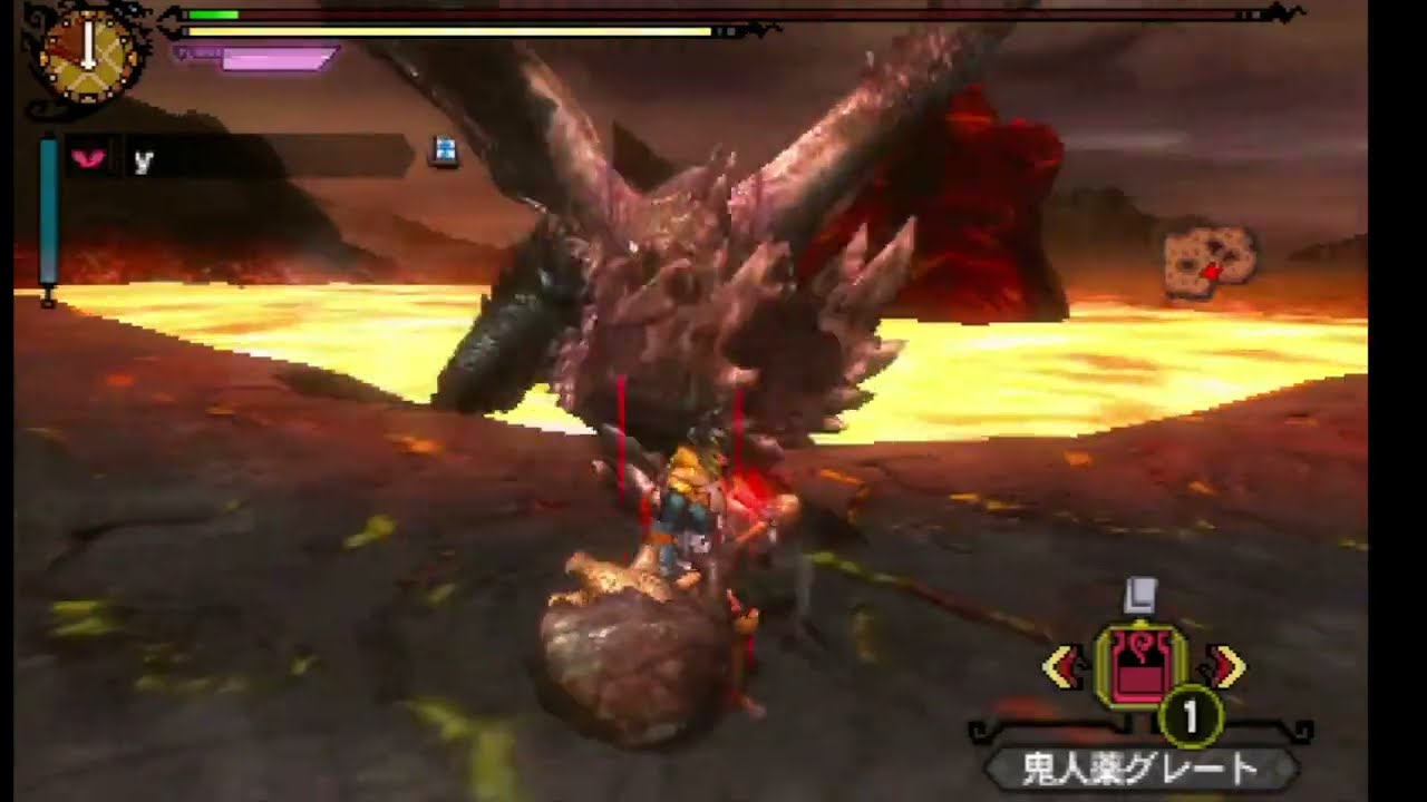 【MH3G】 煌黒龍アルバトリオン 猫火事場 ハンマー 03'30