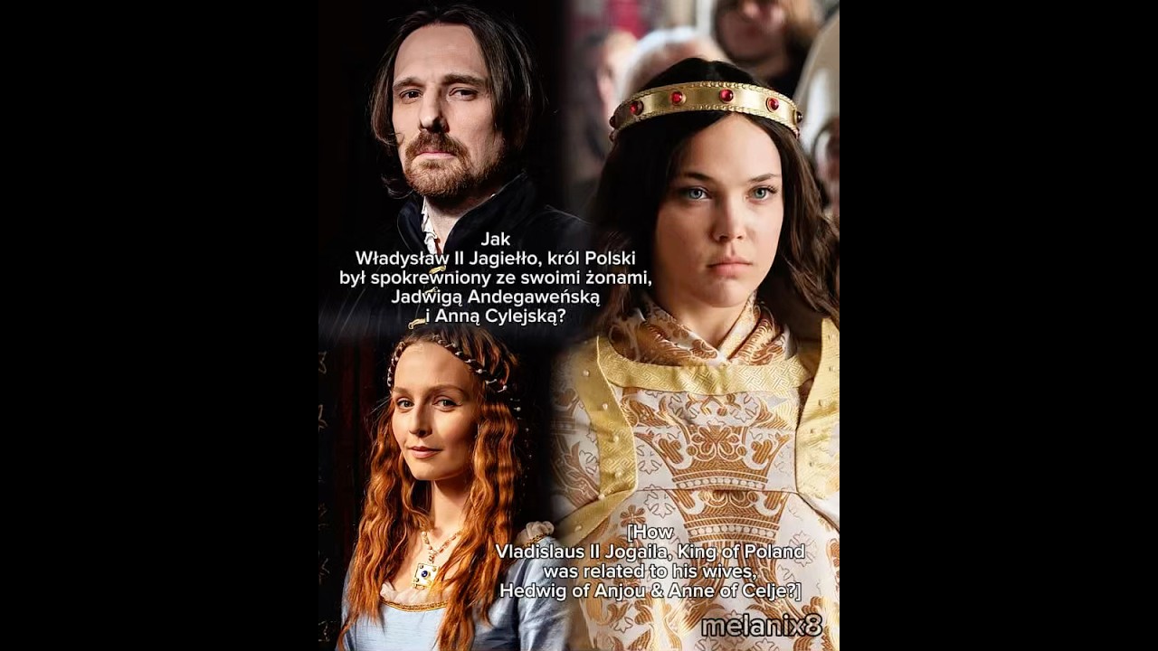 How Vladislaus II Jogaila was related to his wives, Hedwig of Anjou & Anne of Celje? 