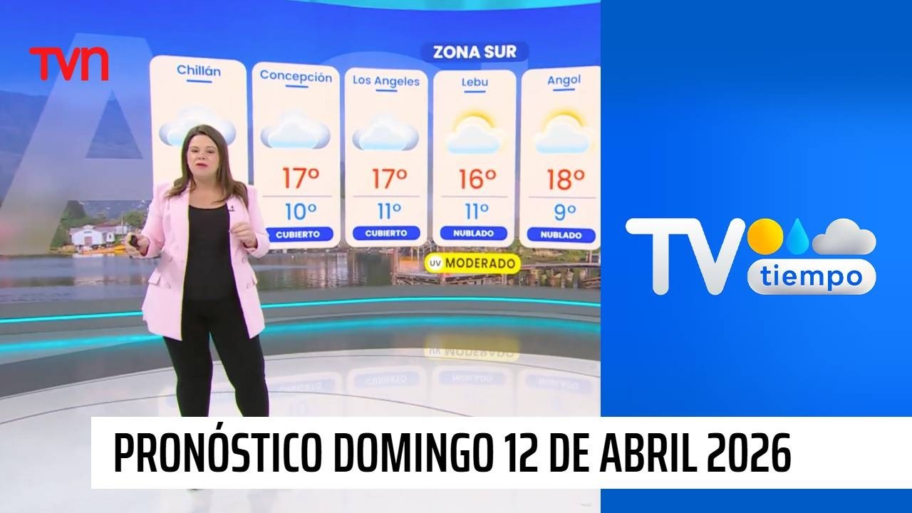 Pron&oacute;stico del tiempo: Domingo 12 de abril 2026 | TV Tiempo