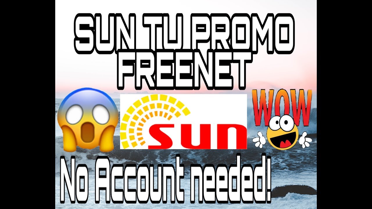 SUN TU PROMOS ( 10 days Free Internet ) | JTechTv OFFICIAL