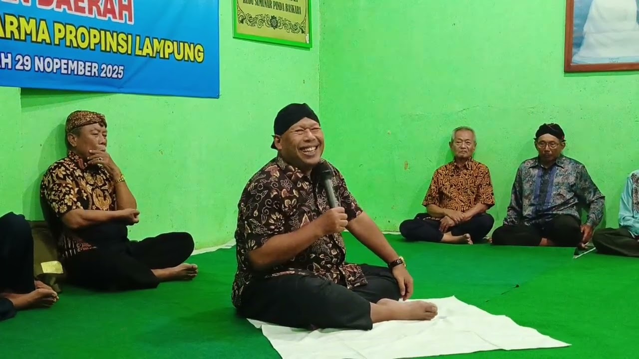 Penyampaian Materi di Sanggar Lampung Tengah oleh Ketua PERSADA PUSAT Bpk. Naen Suryono, SH, MH