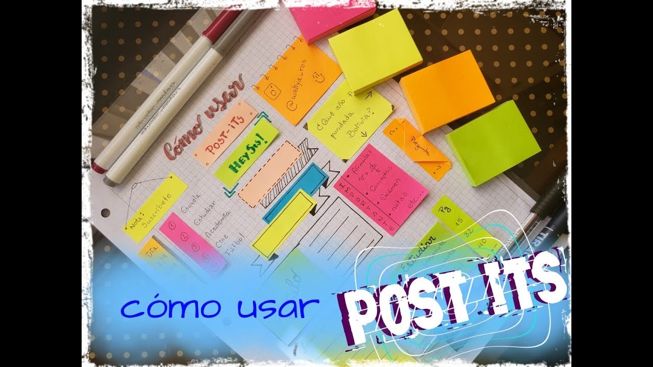 FORMAS DE USAR POST-IT | APUNTES BONITOS  - Vuelta a clases