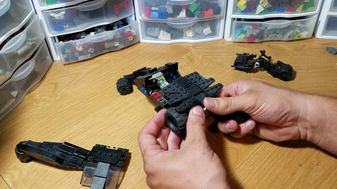 Lego Batman tumbler moc takedown