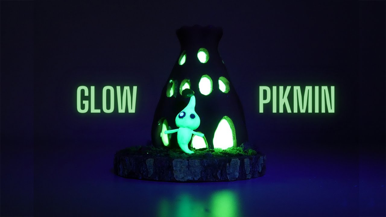 Making the GLOW PIKMIN from PIKMIN 4 with Polymer Clay!