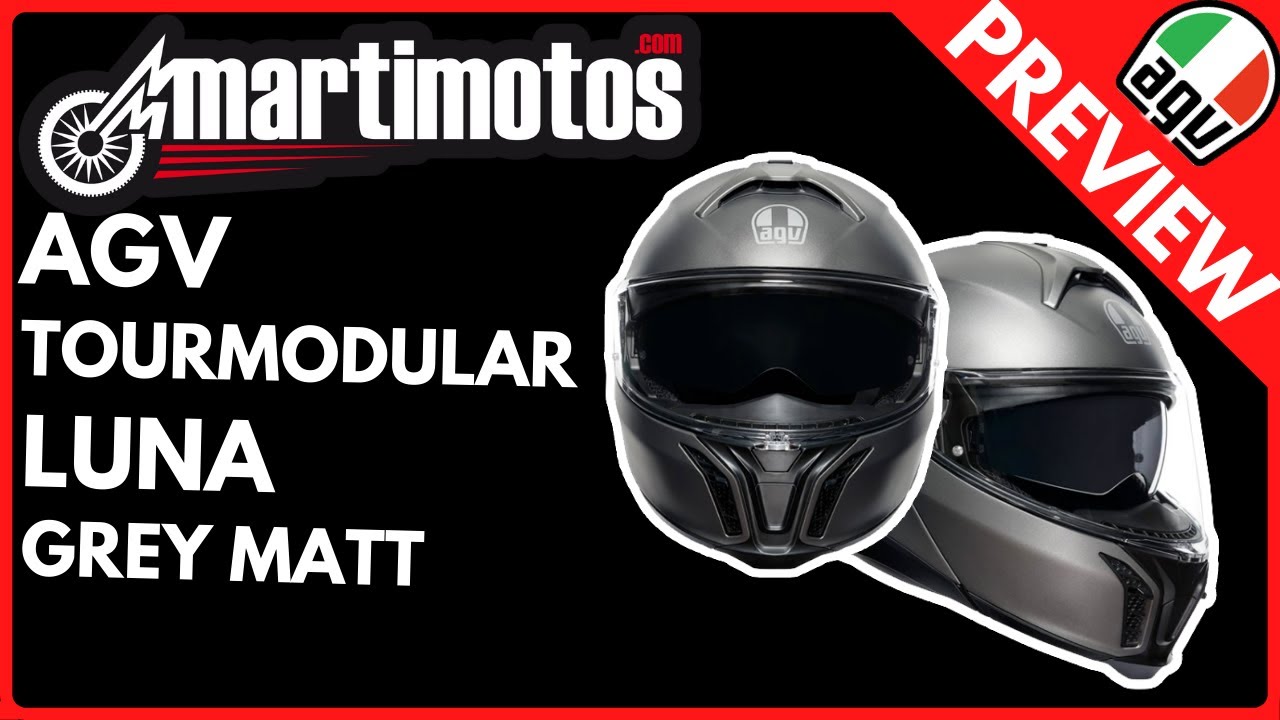 PREVIEW // AGV TOURMODULAR LUNA GREY MATT